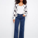 Square Crochet Cardigan - White - Charlie B - 690178746420 - Sugar River Shoppe - 