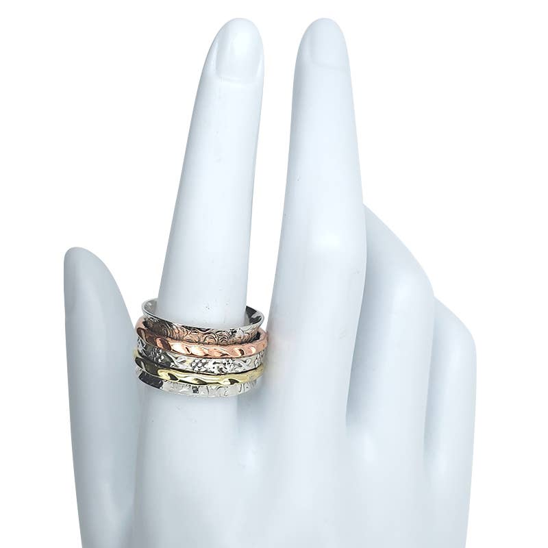 Sterling Silver Spiner Ring - Amberman - 16843304 - Sugar River Shoppe - 
