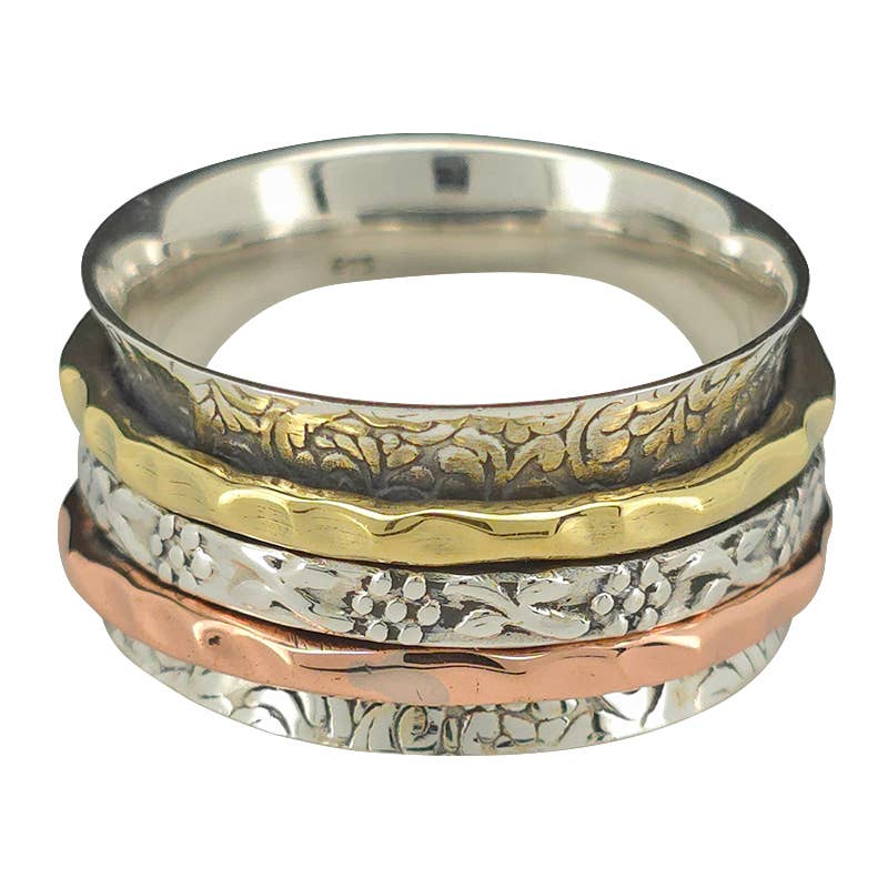 Sterling Silver Spiner Ring - Amberman - 16843304 - Sugar River Shoppe - 