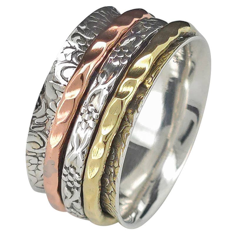 Sterling Silver Spiner Ring - Amberman - 16843304 - Sugar River Shoppe - 