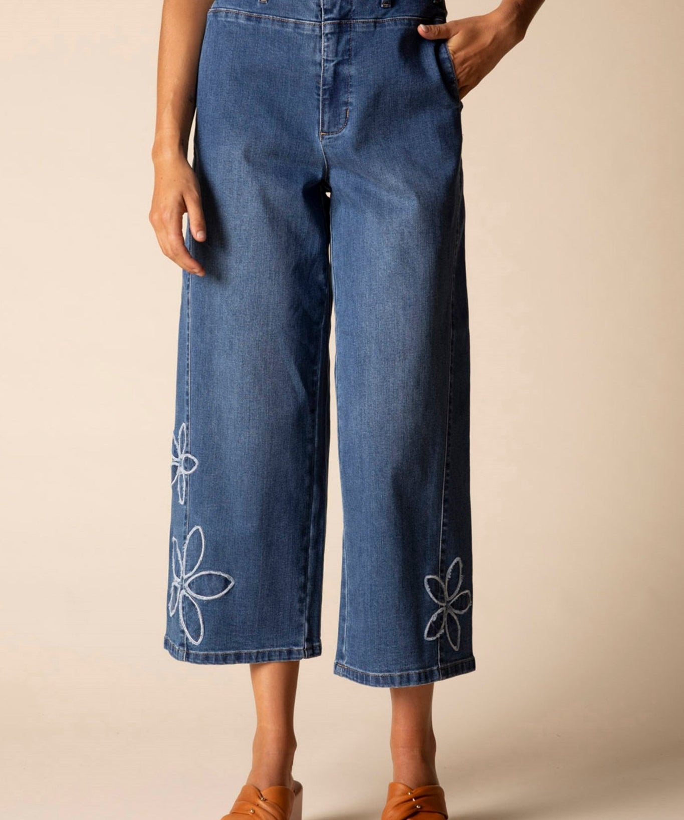 Stretch Denim Tossed Flower Jean - Habitat - 194451675730 - Sugar River Shoppe - 