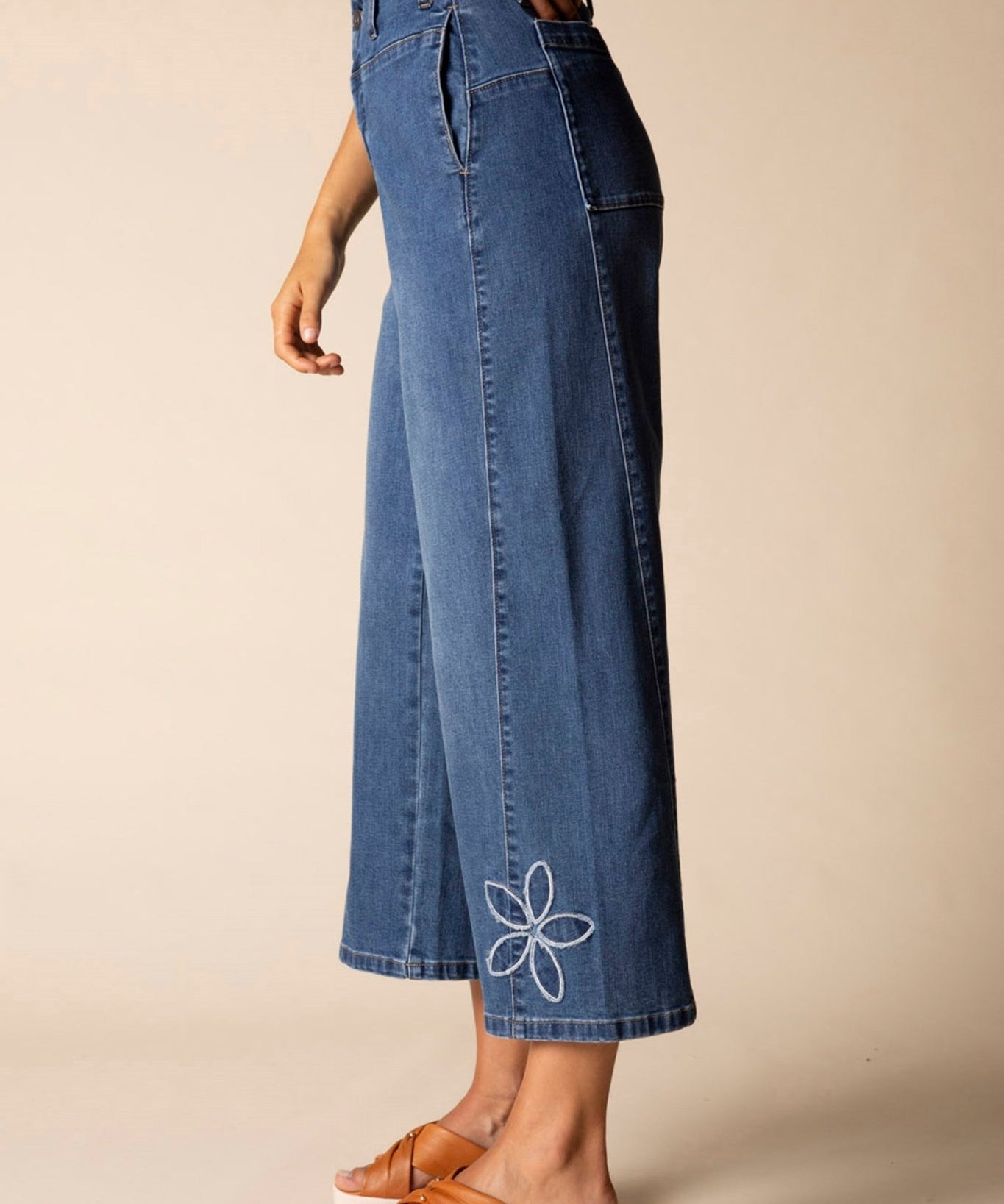 Stretch Denim Tossed Flower Jean - Habitat - 194451675730 - Sugar River Shoppe - 