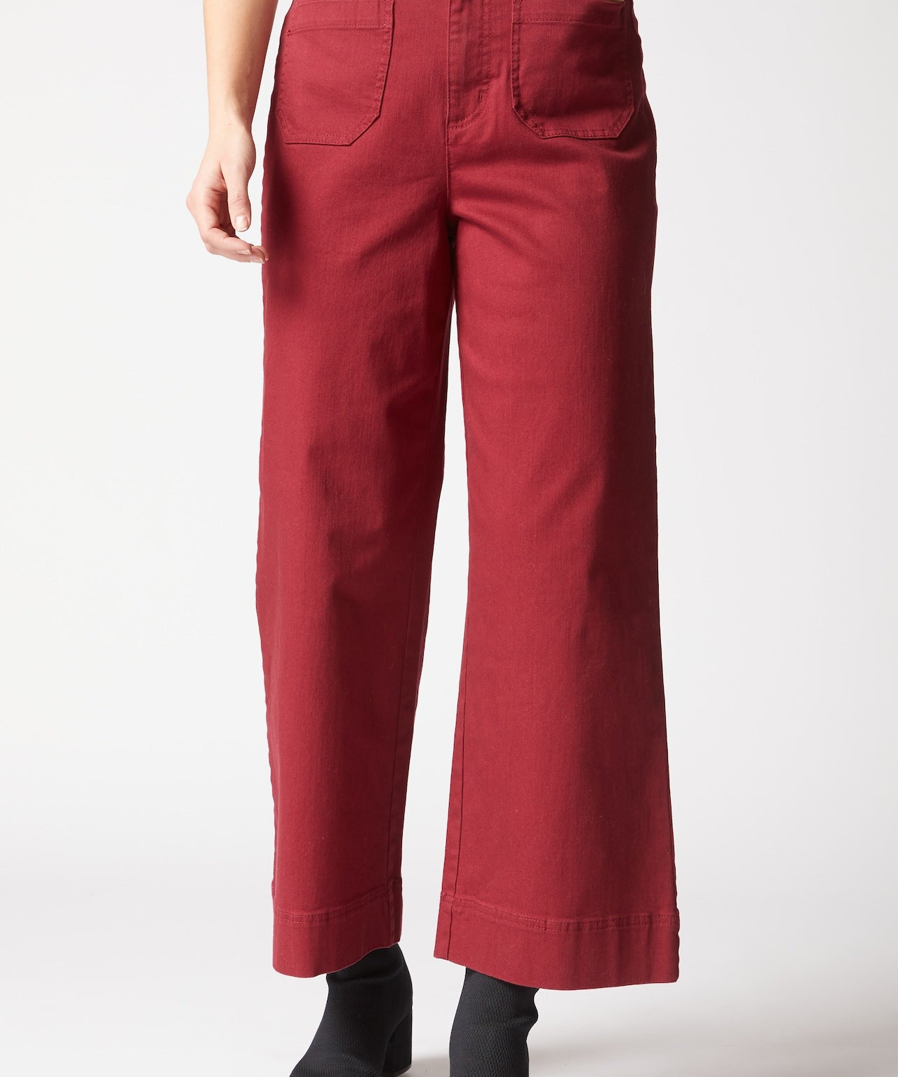 Stretch Denim Wide Leg Ankle Jean - Habitat - 194451612544 - Sugar River Shoppe - 