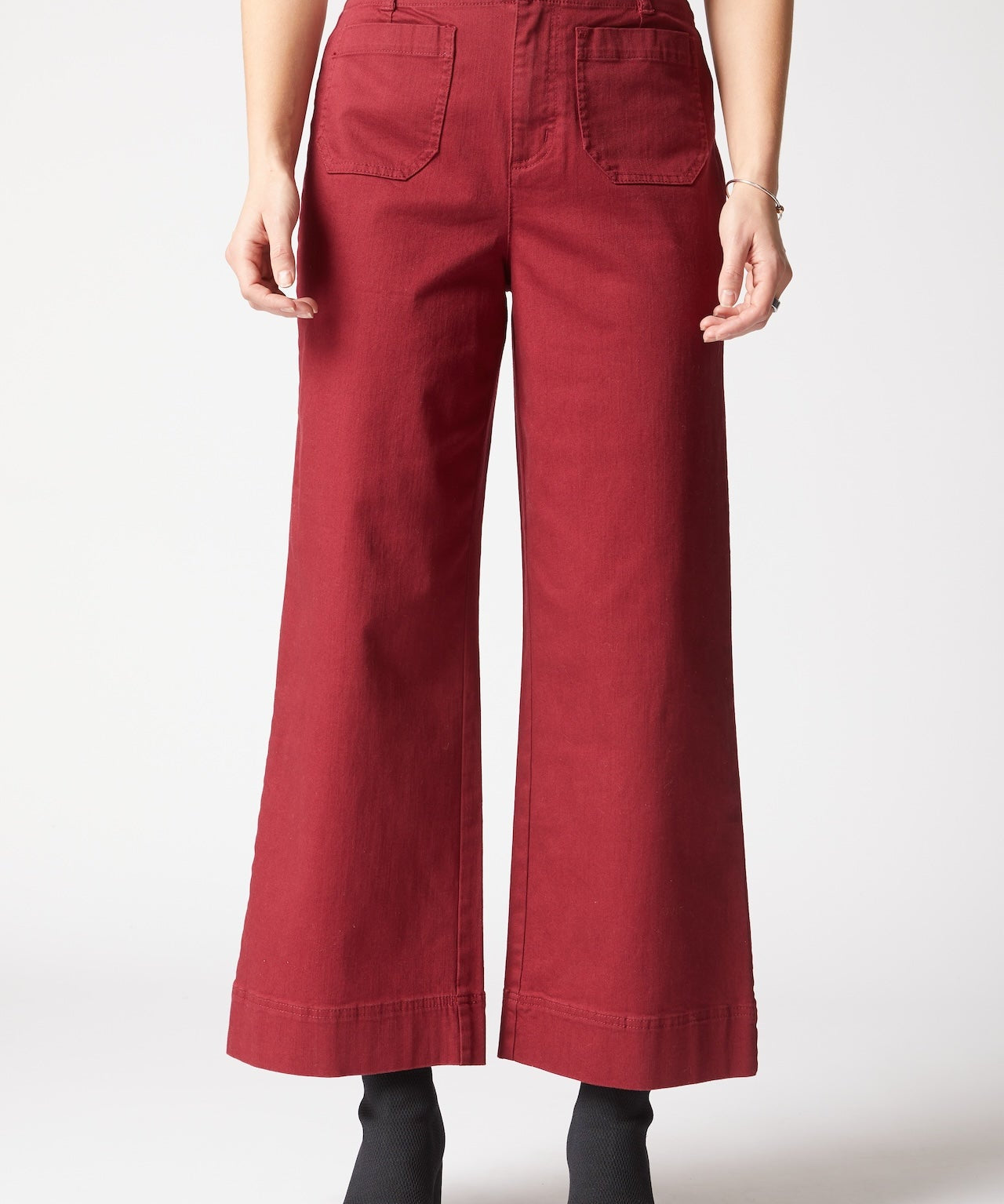 Stretch Denim Wide Leg Ankle Jean - Habitat - 194451612544 - Sugar River Shoppe - 