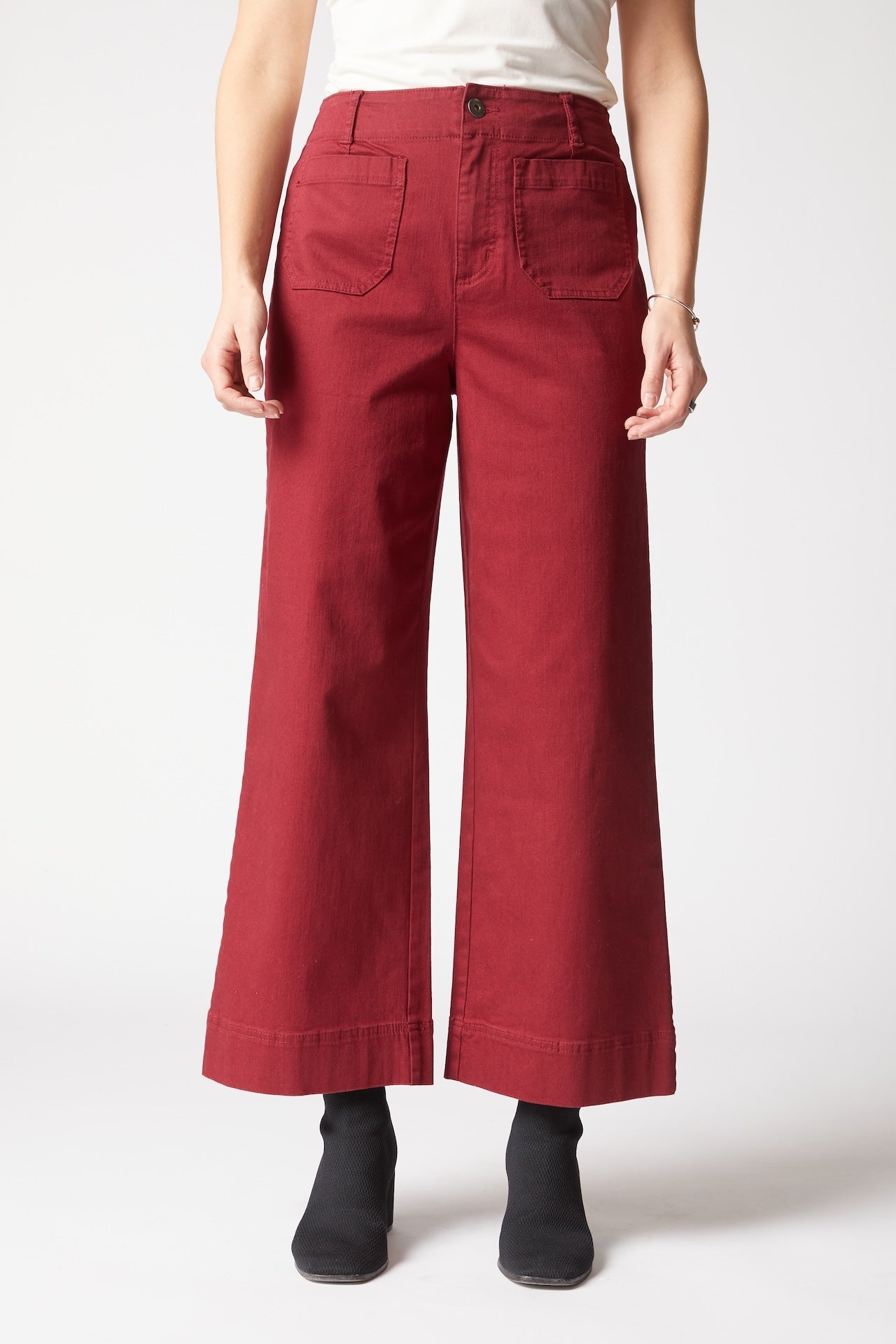 Stretch Denim Wide Leg Ankle Jean - Habitat - 194451612544 - Sugar River Shoppe - 
