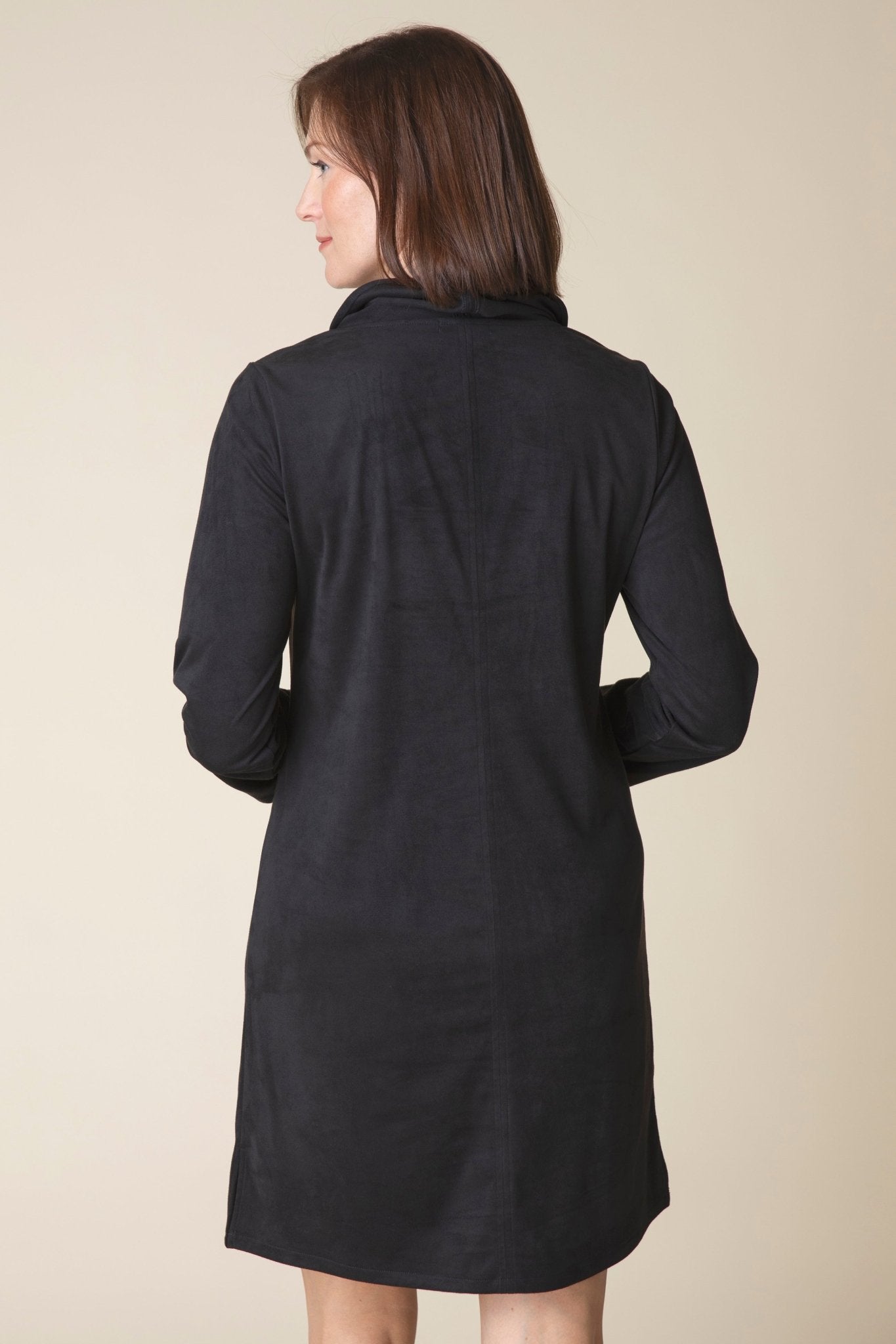 Stretch Faux Suede Easy Pocket Dress - Habitat - 194451487760 - Sugar River Shoppe - 