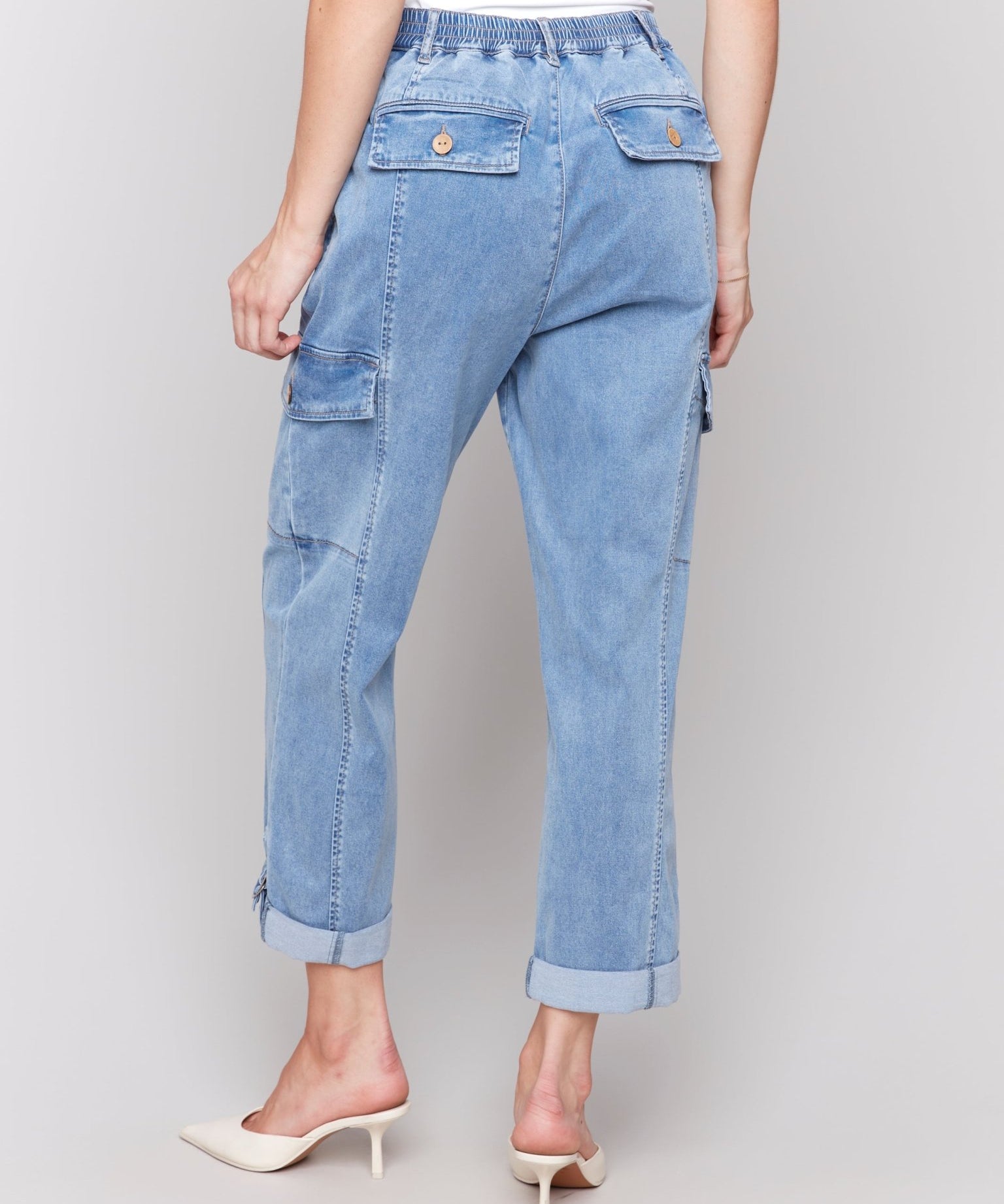 Stretch Tencel Cargo Pants - Charlie B - 690178627163 - Sugar River Shoppe - 