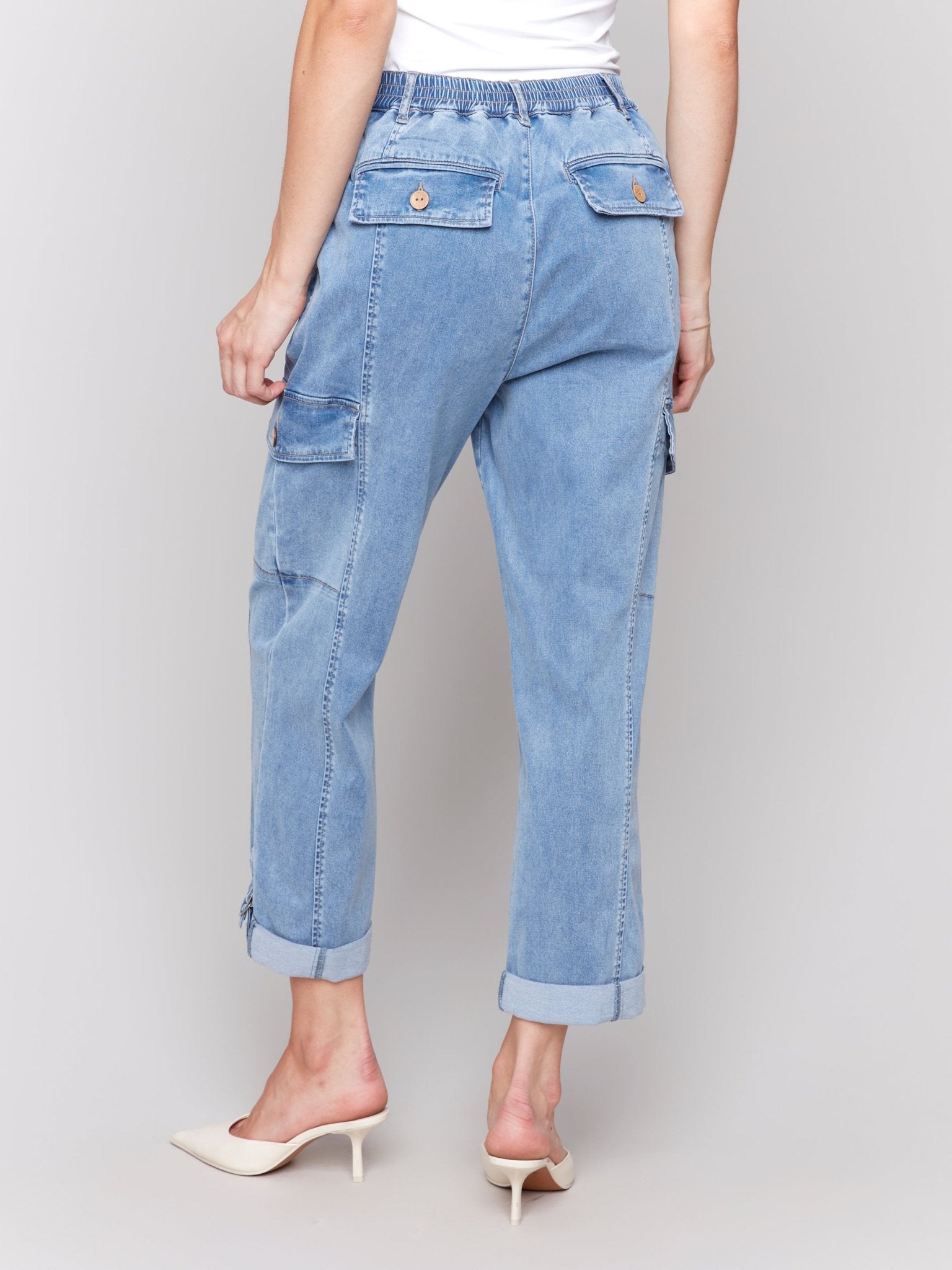 Stretch Tencel Cargo Pants - Charlie B - 690178627163 - Sugar River Shoppe - 