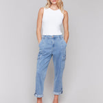 Stretch Tencel Cargo Pants - Charlie B - 690178627163 - Sugar River Shoppe - 