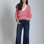 Strip Knit Sweater - APNY - 605258413536 - Sugar River Shoppe - 
