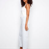 Striped Cropped Patch Pocket Flare Twill Pants - Charlie B - 690178728297 - Sugar River Shoppe - 