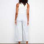 Striped Cropped Patch Pocket Flare Twill Pants - Charlie B - 690178728297 - Sugar River Shoppe - 