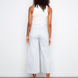 Striped Cropped Patch Pocket Flare Twill Pants - Charlie B - 690178728297 - Sugar River Shoppe - 