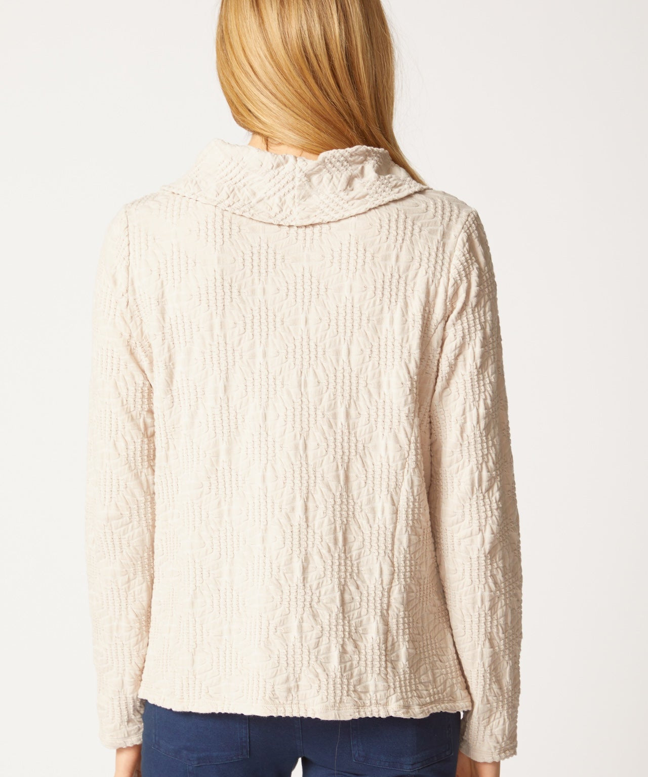 Sunburst Knit Cowl Seamed Tee - Habitat - 194451618737 - Sugar River Shoppe - 