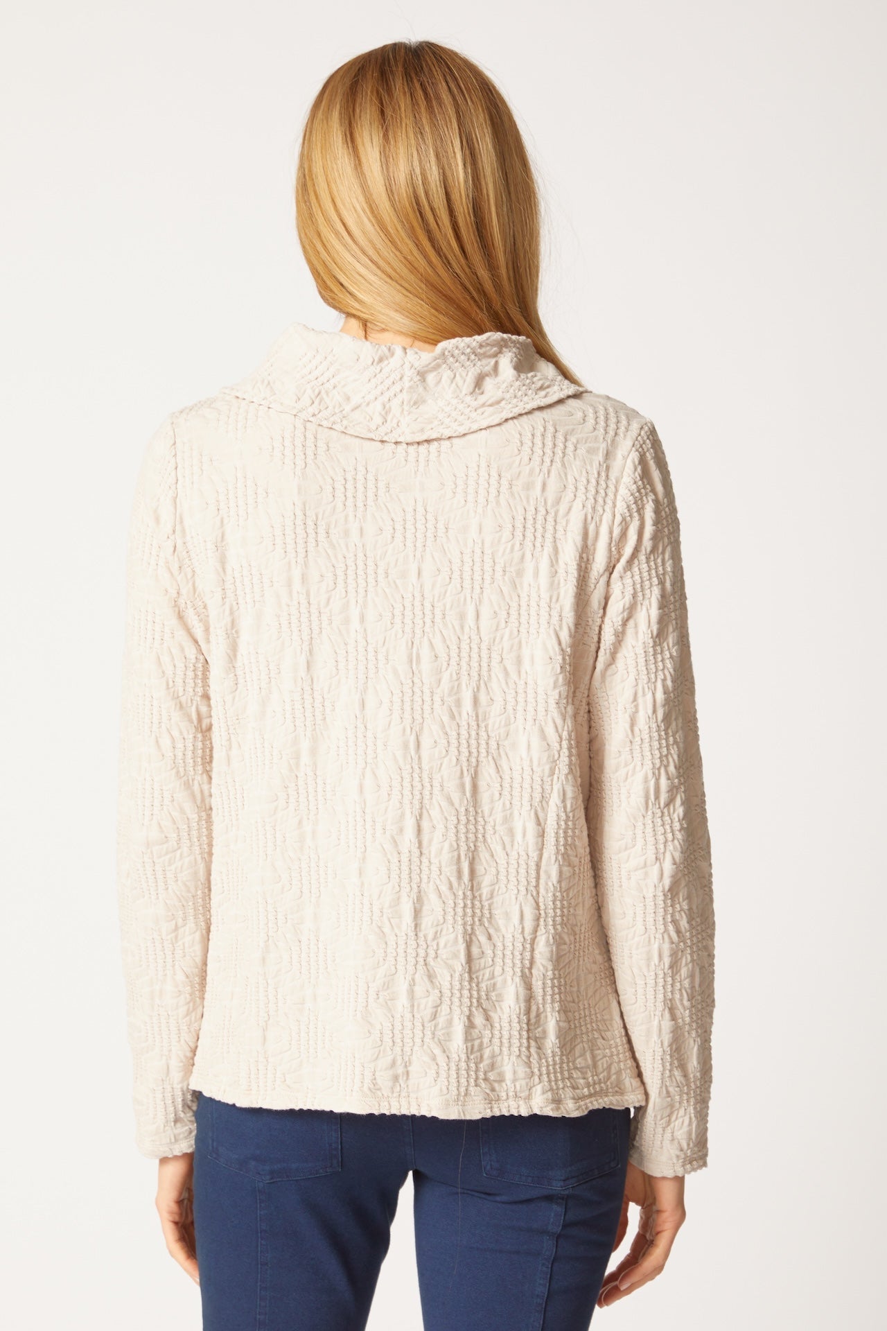 Sunburst Knit Cowl Seamed Tee - Habitat - 194451618737 - Sugar River Shoppe - 