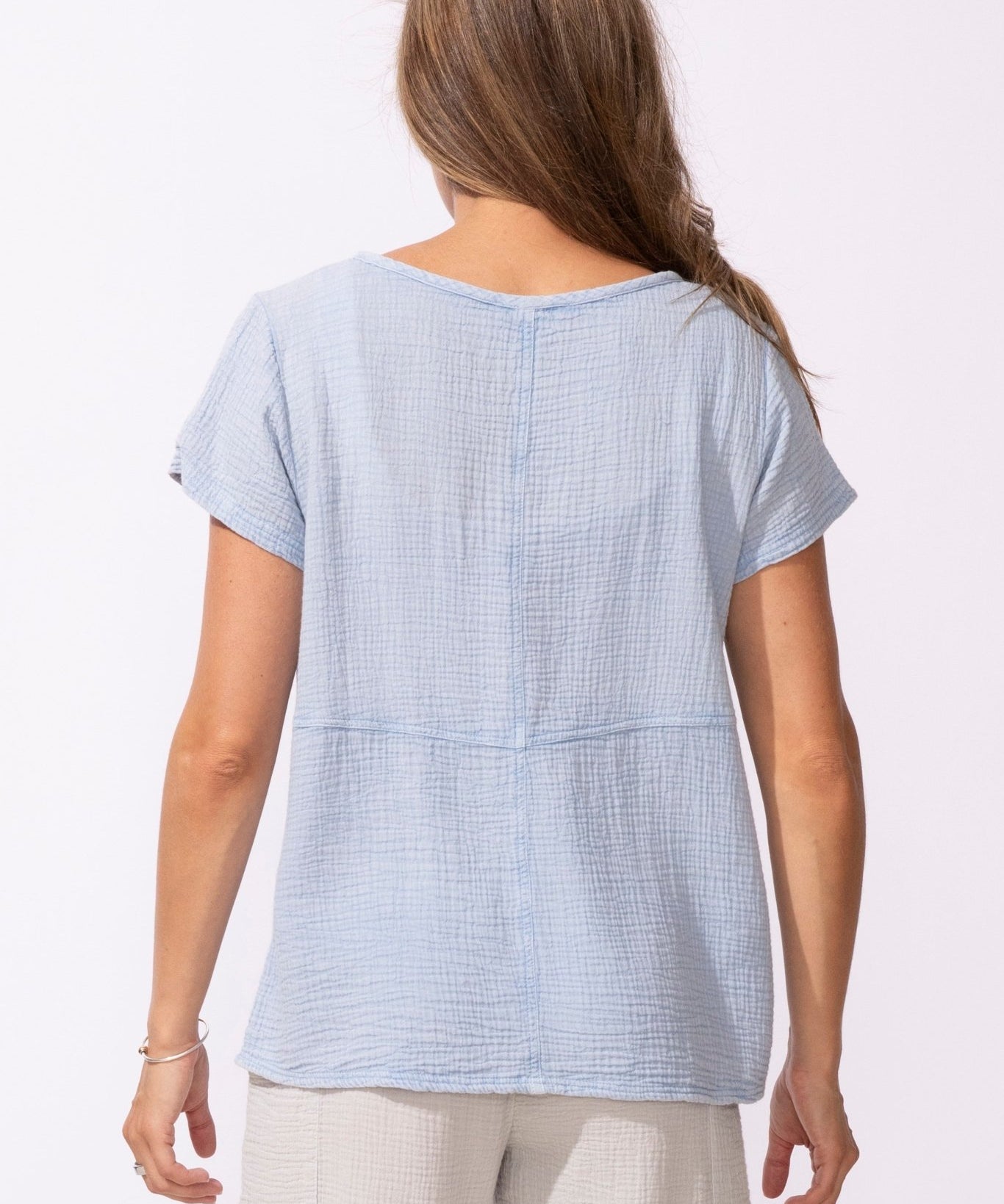 Sunkissed Cotton Gauze V - Neck - Habitat - 194451653240 - Sugar River Shoppe - 