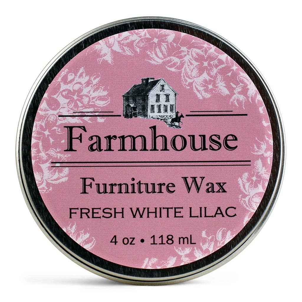 All Natural Furniture Wax: Fresh White Lilac - Sugar River Shoppe