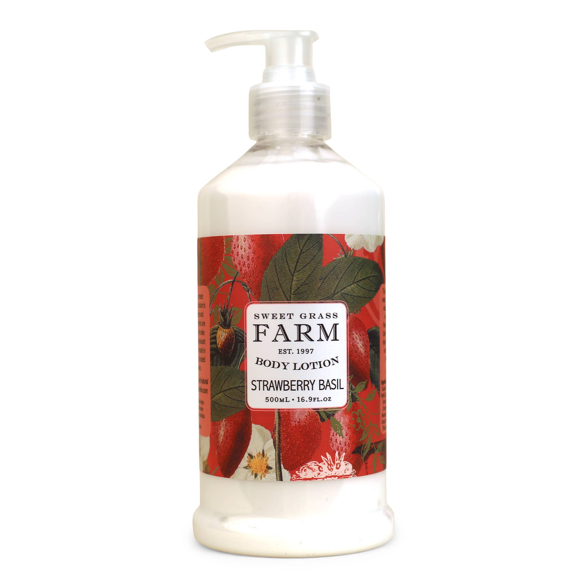 Body Lotion With Wildflower Extracts: Strawberry Basil - Sugar River Shoppe