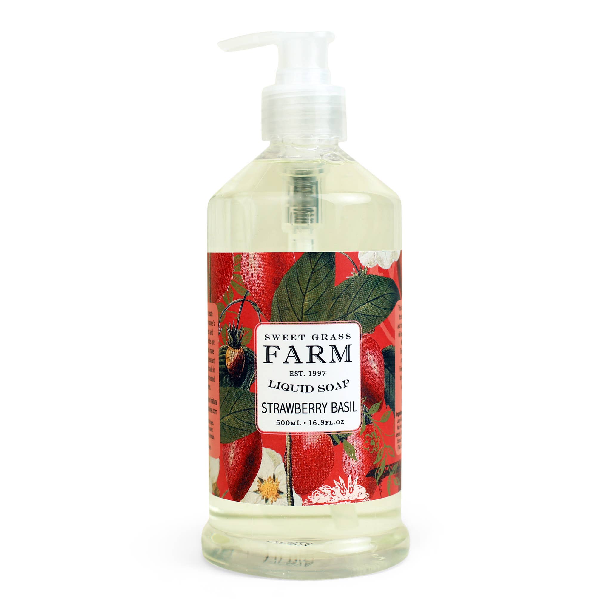 Liquid Soap with Wildflower Extracts: Strawberry Basil - Sugar River Shoppe