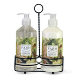 Meadow Body Lotion & Liquid Soap Caddy Set: Coconut Lime - Sugar River Shoppe