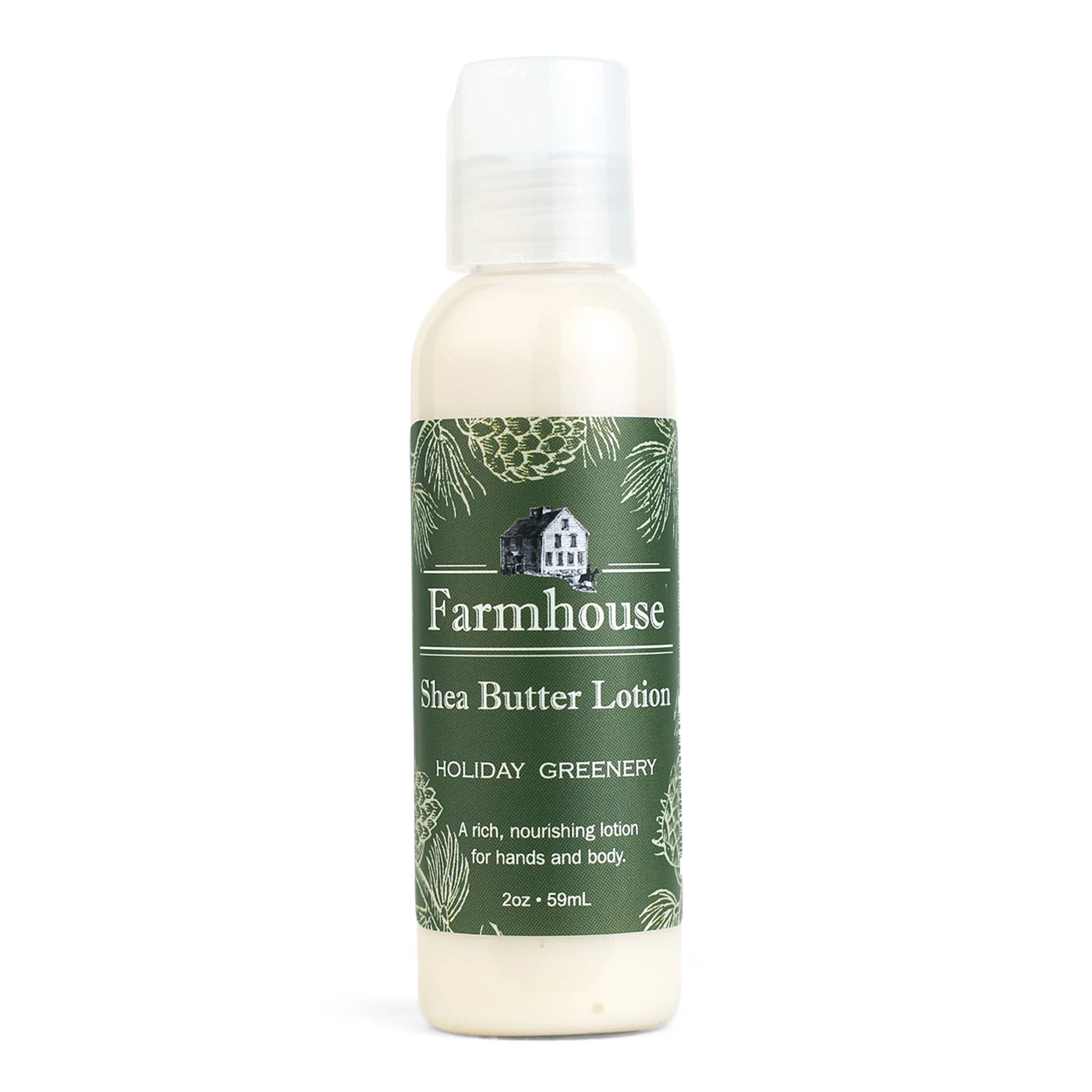 Mini Hand Lotion with Shea Butter: Holiday Greenery - Sugar River Shoppe