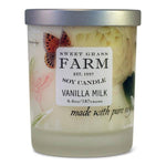 Tumbler Soy Wax Candles: Vanilla Milk - Sugar River Shoppe