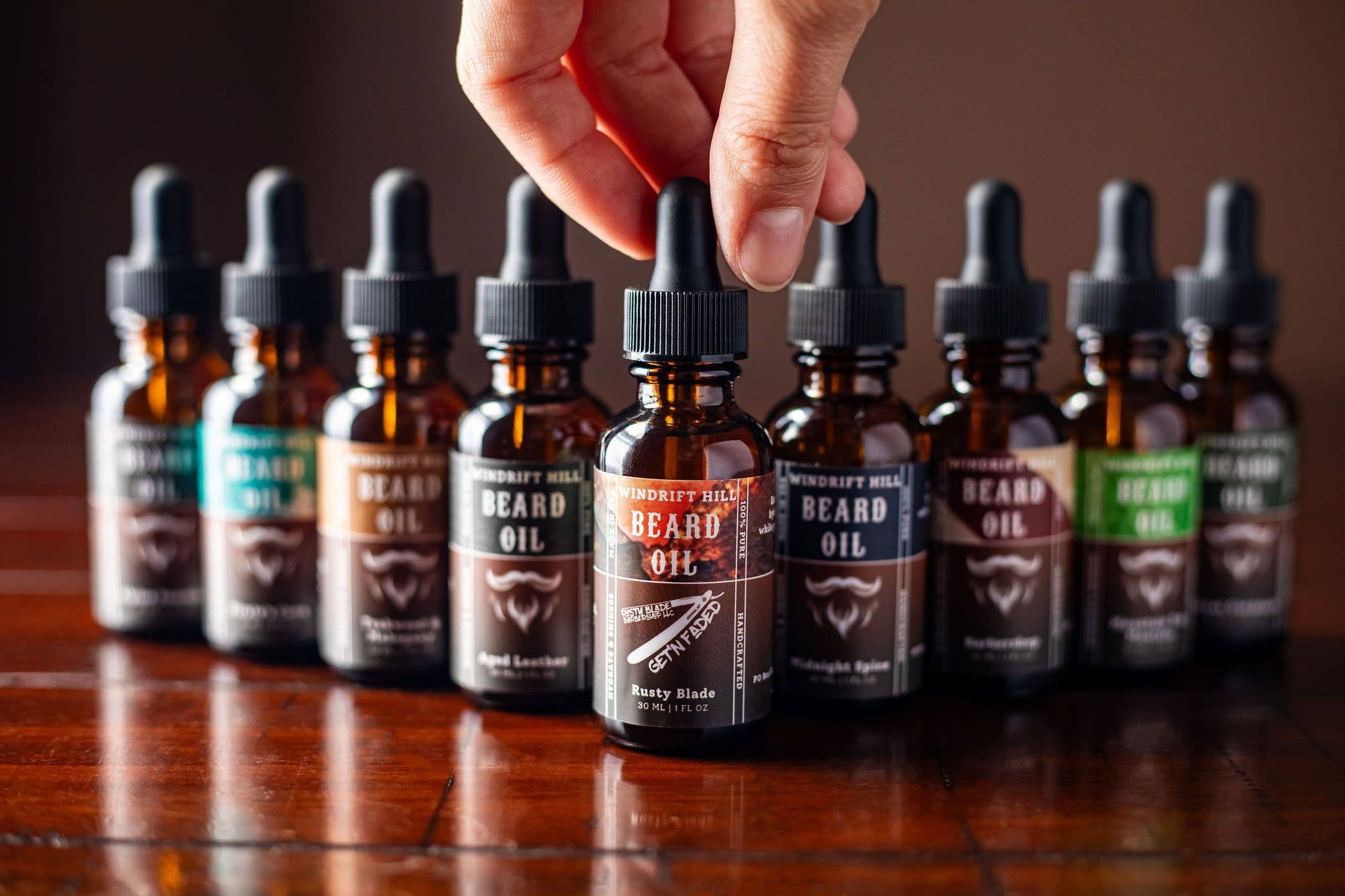 Teakwood & Mahogany | Beard Oil - Windrift Hill Goat Milk Skincare - 804551436611 - Sugar River Shoppe - 