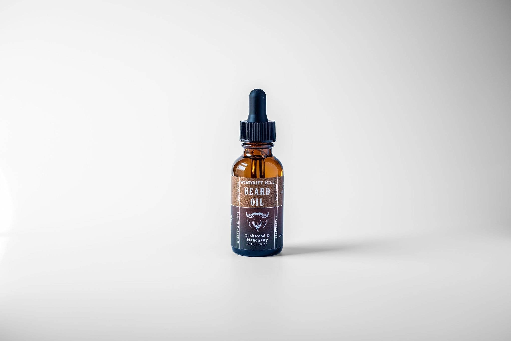Teakwood & Mahogany | Beard Oil - Windrift Hill Goat Milk Skincare - 804551436611 - Sugar River Shoppe - 