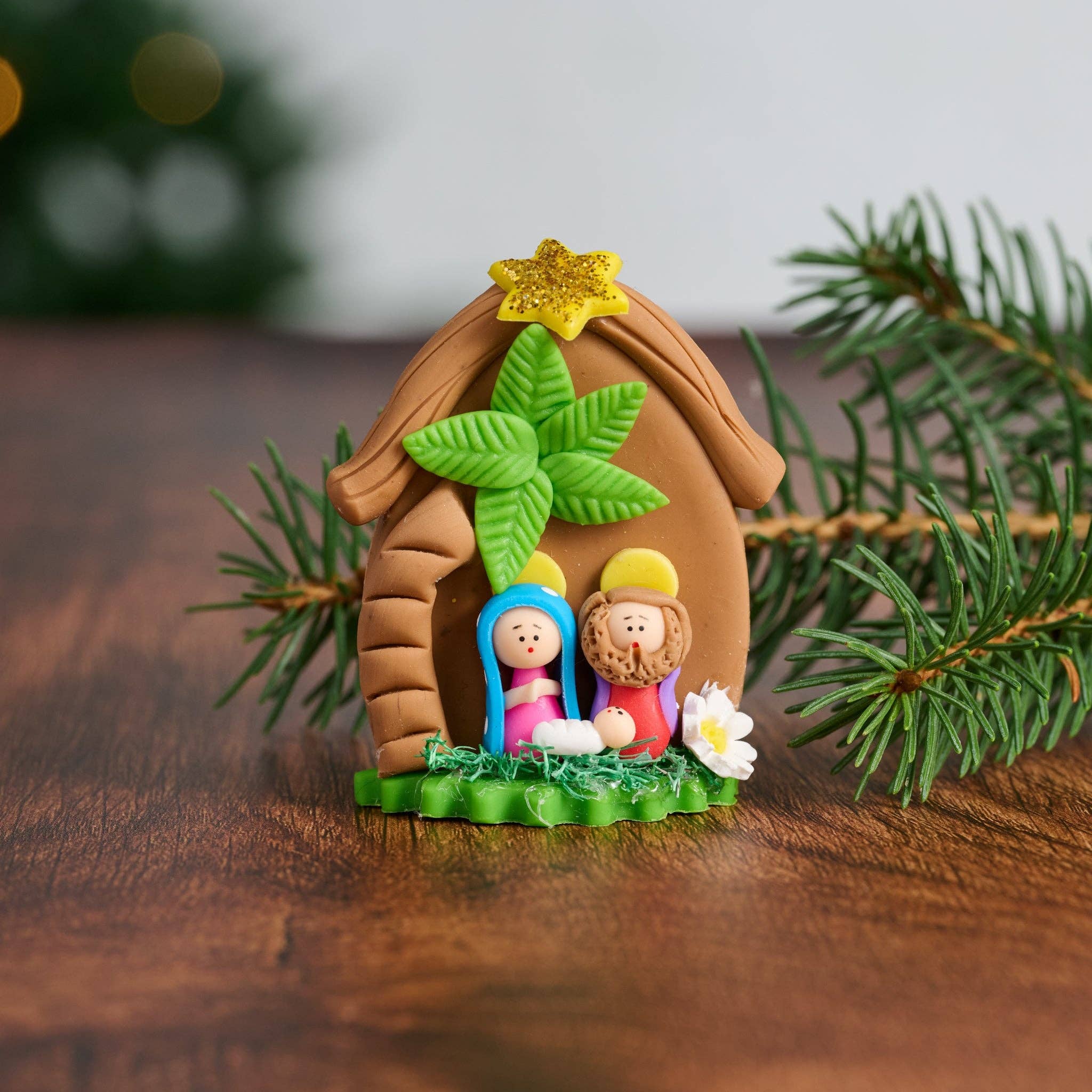 Bread Dough Mini Nativity - Sugar River Shoppe