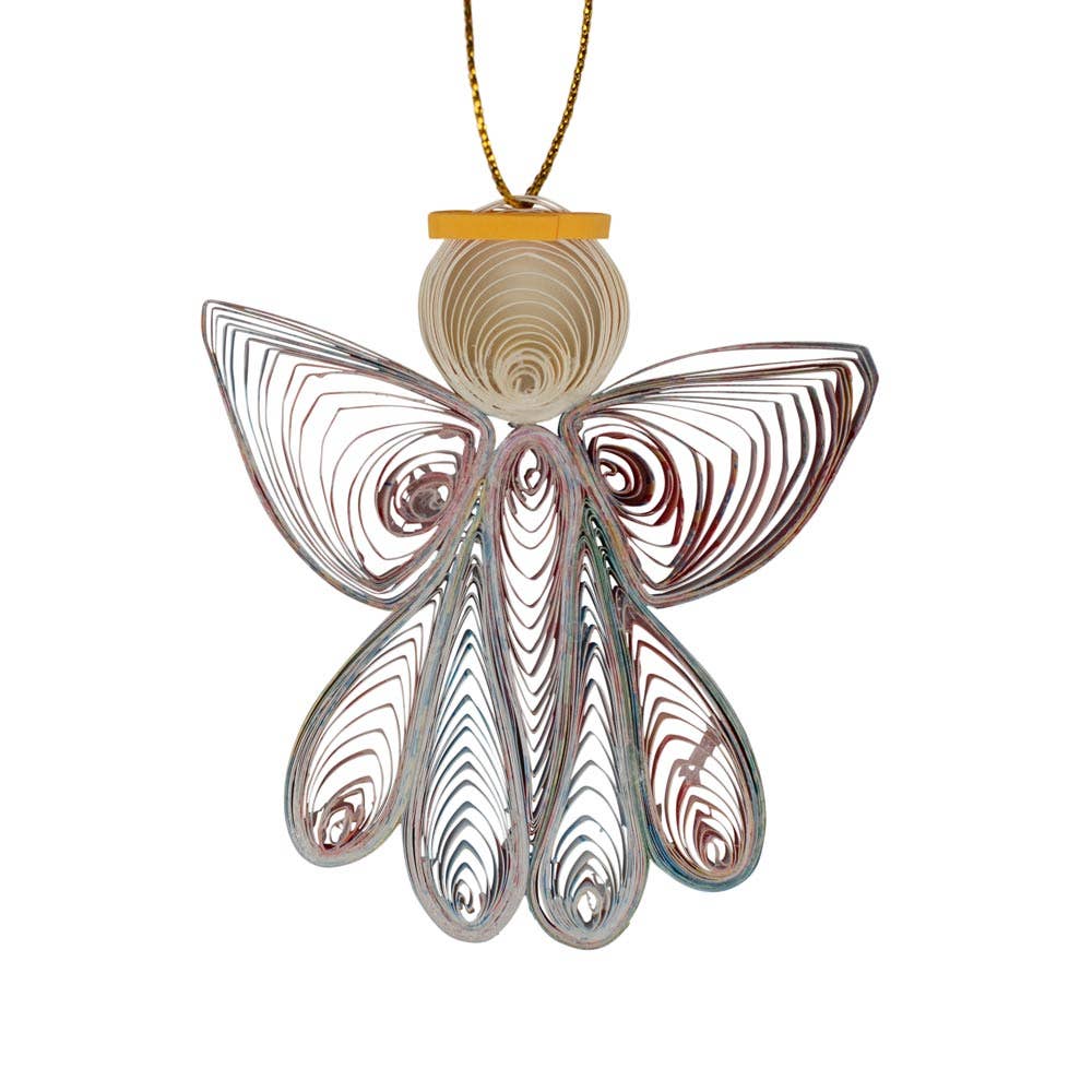 Quilled Paper Angel Ornament - Sugar River Shoppe