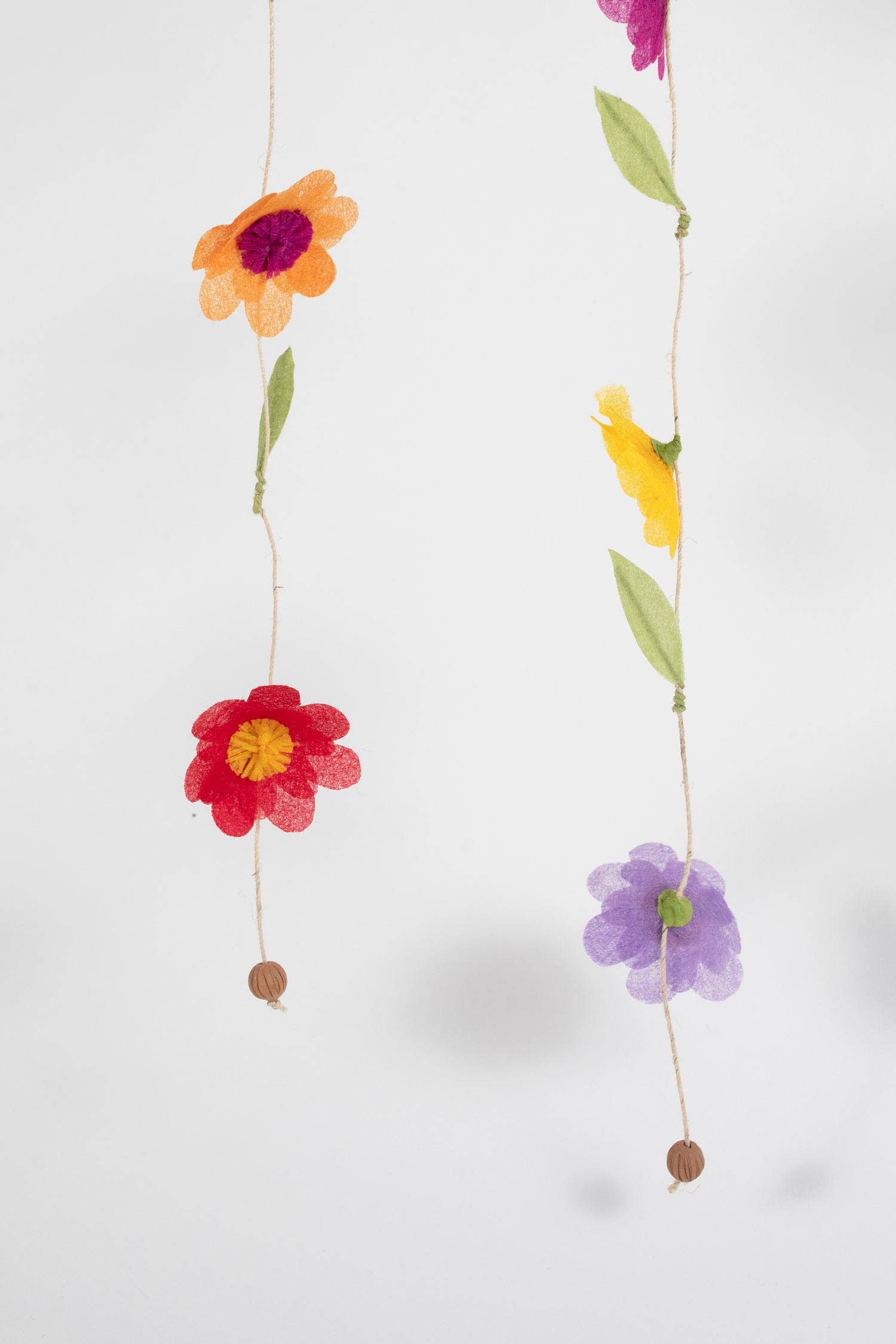Silk Paper Flower Valance - Sugar River Shoppe