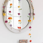 Silk Paper Flower Valance - Sugar River Shoppe