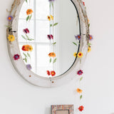 Silk Paper Flower Valance - Sugar River Shoppe