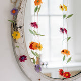 Silk Paper Flower Valance - Sugar River Shoppe