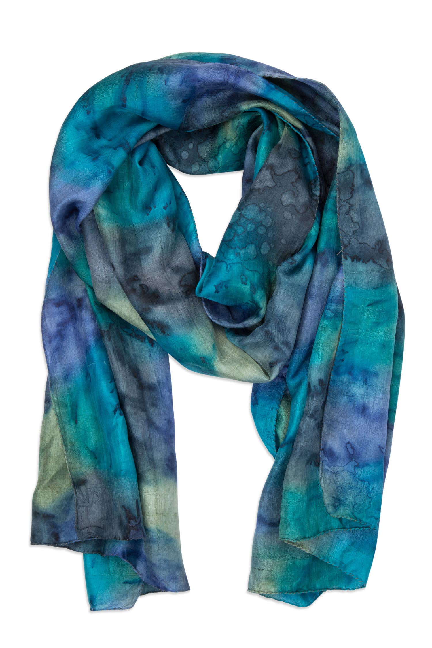 Waterfall Painted Scarf - Sugar River Shoppe
