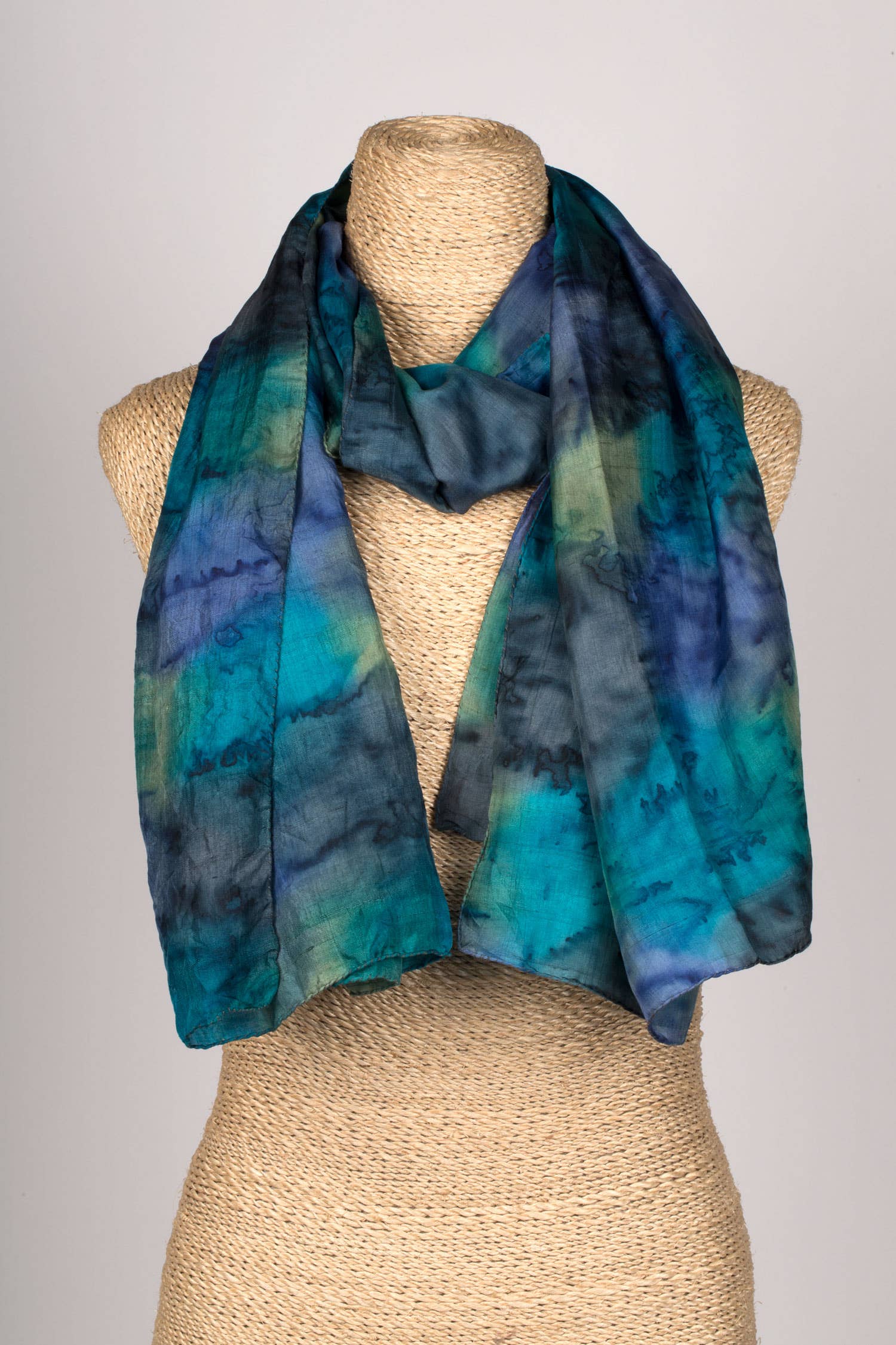 Waterfall Painted Scarf - Sugar River Shoppe