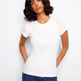 Tencel Rib Crew Neck T-Shirt - Charlie B - 690178765414 - Sugar River Shoppe - 