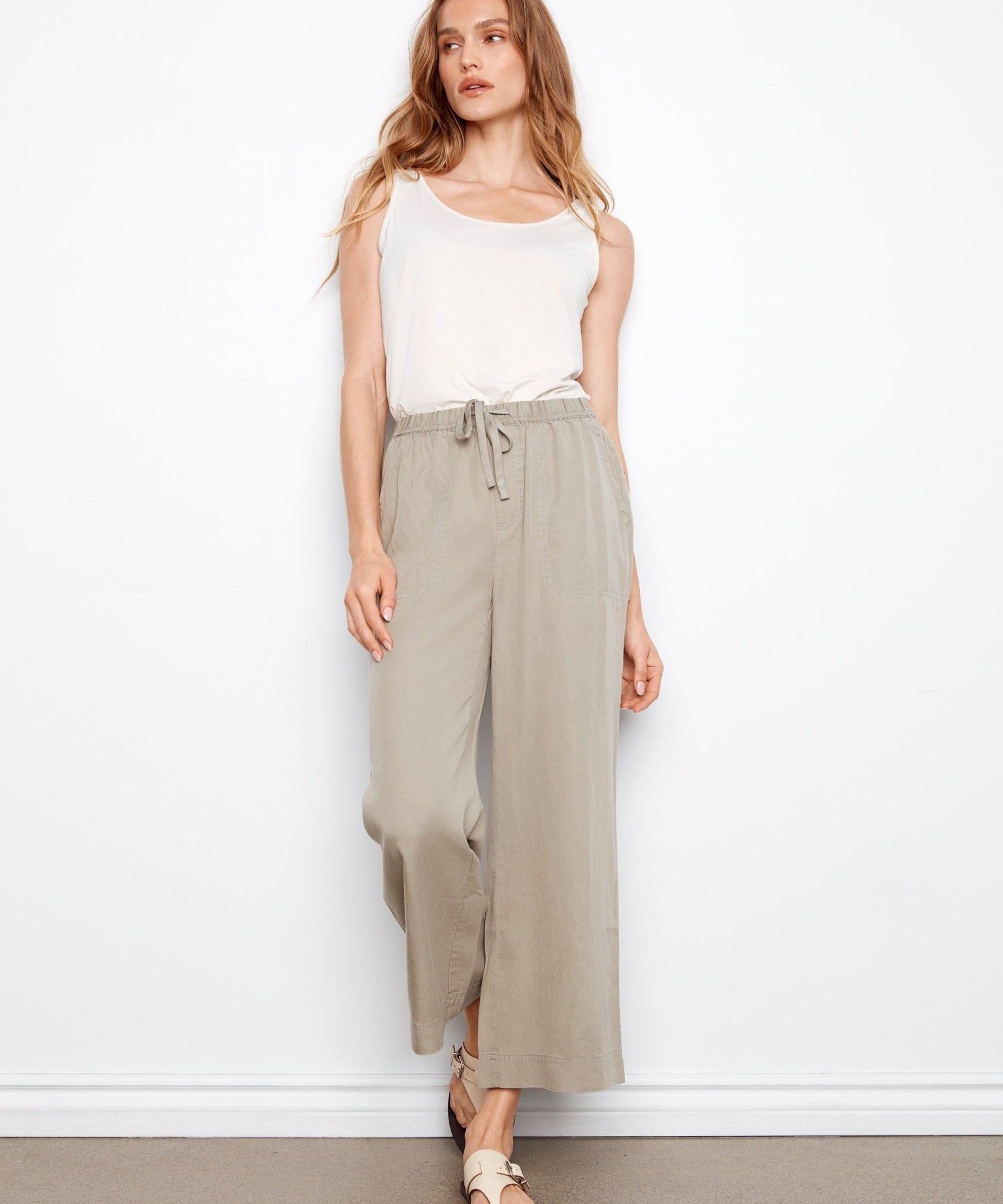 Tencel Wide Leg Jogger Pants - Charlie B - 690178715051 - Sugar River Shoppe - 