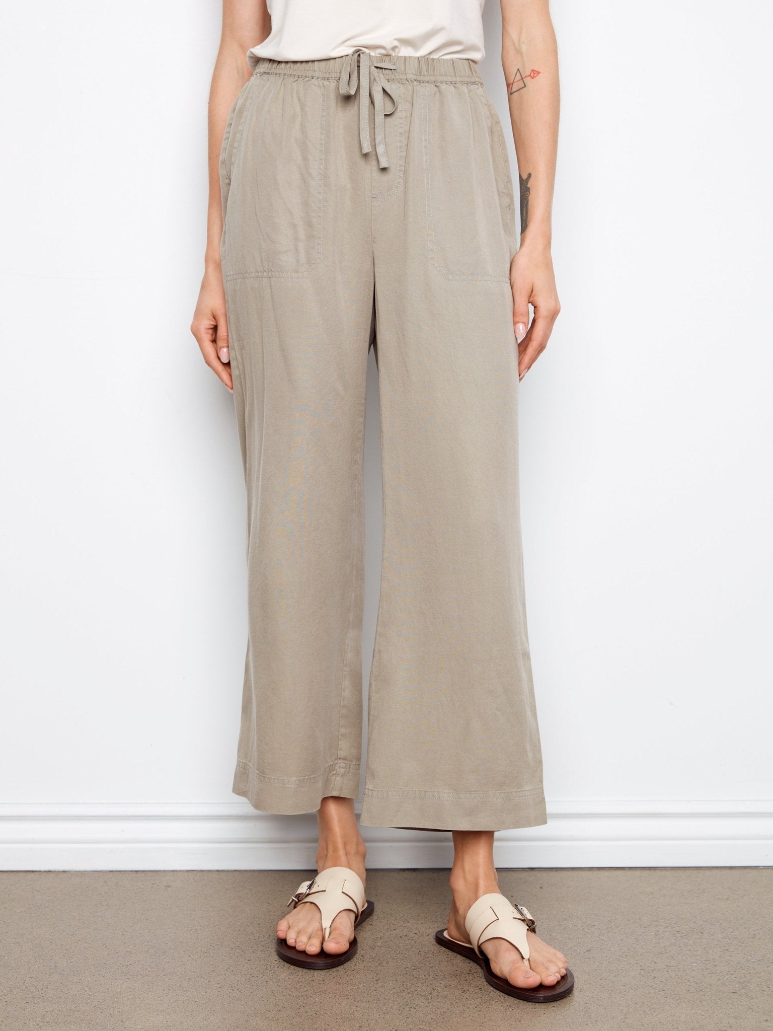 Tencel Wide Leg Jogger Pants - Charlie B - 690178715051 - Sugar River Shoppe - 