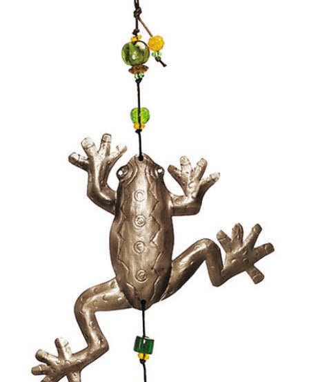 The Frog Prince - Beads & Bell Windchime - Moksha - 49474344 - Sugar River Shoppe - 