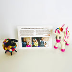 Felt Multi-Color Spotted Mushroom Garland - Sugar River Shoppe
