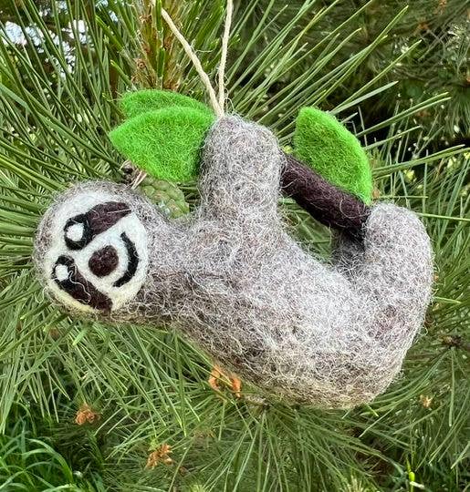 Ornament Sloth - Sugar River Shoppe