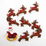 Santa with Sleigh and 8 Reindeer Garland - Sugar River Shoppe
