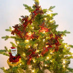 Santa with Sleigh and 8 Reindeer Garland - Sugar River Shoppe
