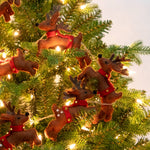 Santa with Sleigh and 8 Reindeer Garland - Sugar River Shoppe