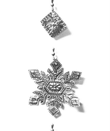 Tin Foil Snowflake Hanging - Moksha - 31004456 - Sugar River Shoppe - 