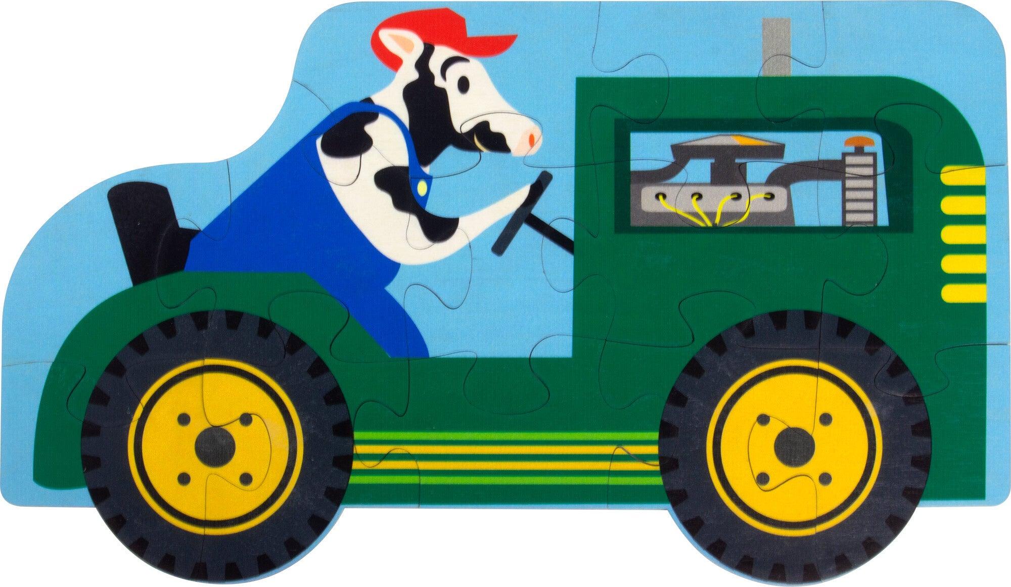 Tractor Puzzle - Maple Landmark - 679952424563 - Sugar River Shoppe - 