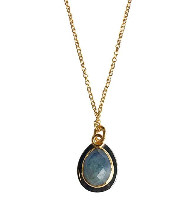 Jaipur necklace: Labradorite - Sugar River Shoppe