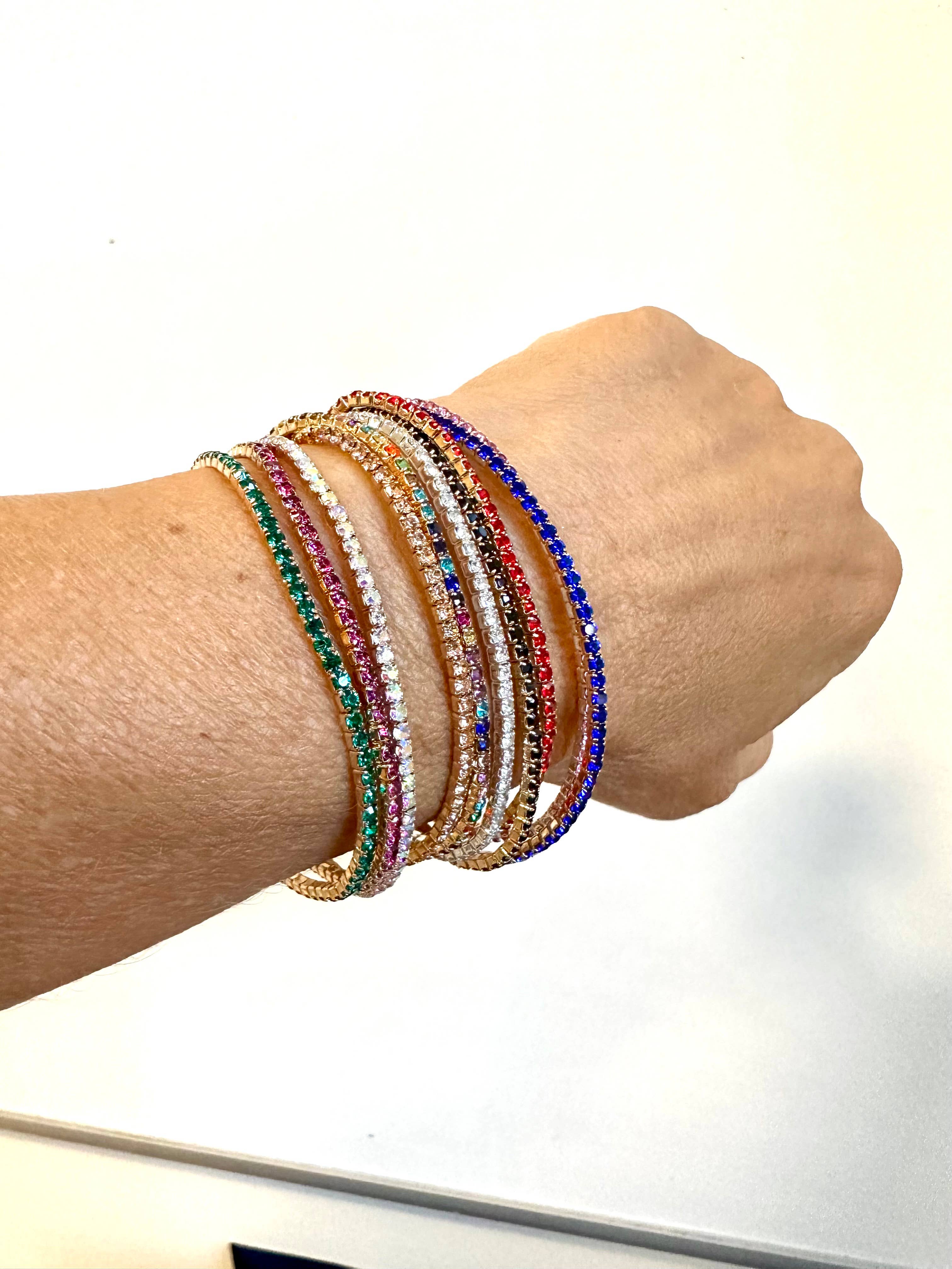 Rhinestone Stretch Bracelet - Sugar River Shoppe
