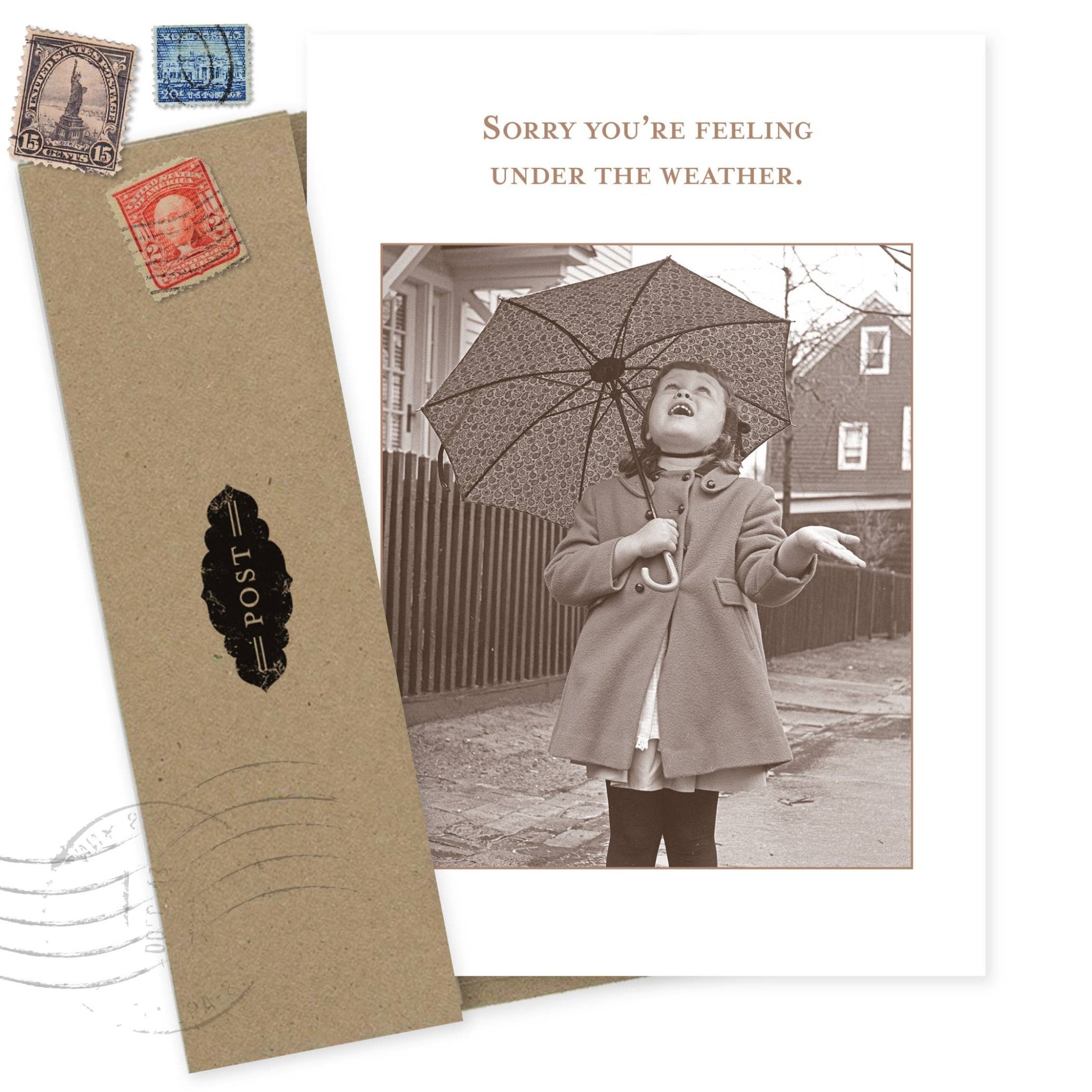 Under The Weather Get Well Card - Shannon Martin Design - 810098927918 - Sugar River Shoppe - 